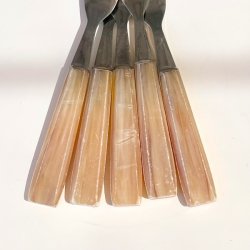 Plgsgafler - m/beige skaft (st a' 5 stk)