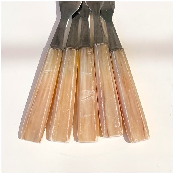 Plgsgafler - m/beige skaft (st a' 5 stk)