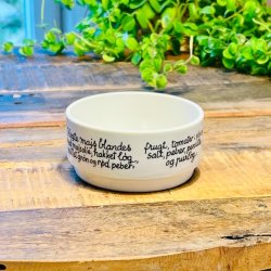 Saltkar med opskrift (Pariser majs)