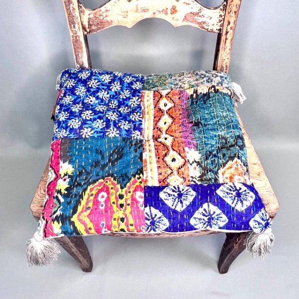 Kantha stonewash vintage hynde (40x40 cm) - forskellige designs