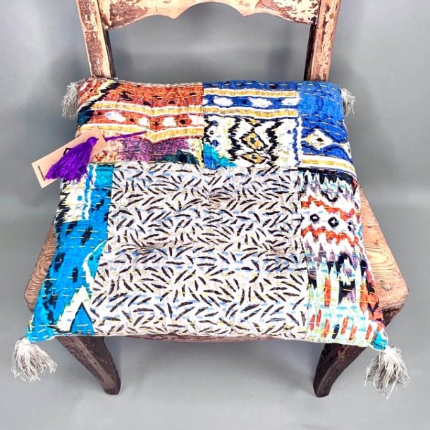 Kantha stonewash vintage hynde (40x40 cm) - forskellige designs