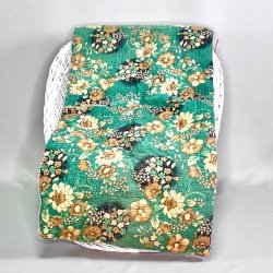 Sari madras (45x120 cm) - grn m/beige