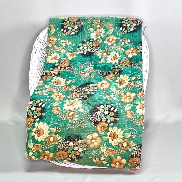 Sari madras (45x120 cm) - grn m/beige