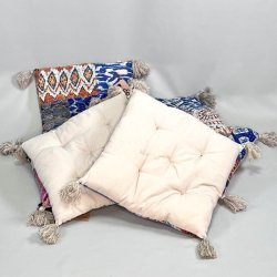 Kantha stonewash vintage hynde (40x40 cm) - forskellige designs