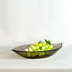 Glasskl - bladformet fra Pentik, smoke