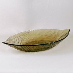 Glasskl - bladformet fra Pentik, smoke