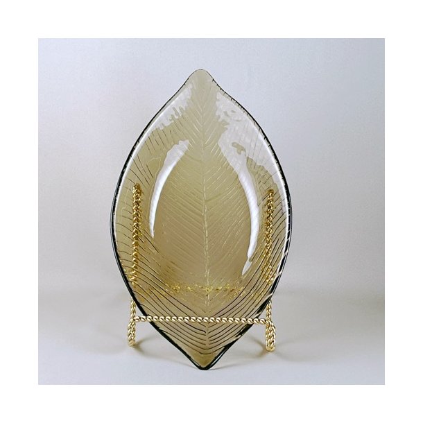 Glasskl - bladformet fra Pentik, smoke