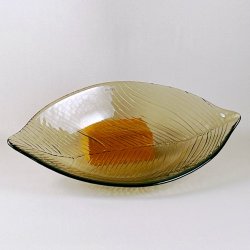 Glasskl - bladformet fra Pentik, smoke