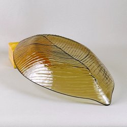 Glasskl - bladformet fra Pentik, smoke