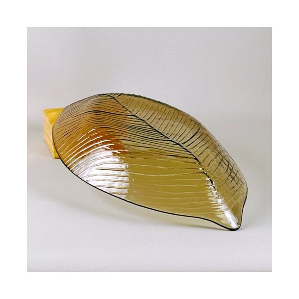 Glasskl - bladformet fra Pentik, smoke