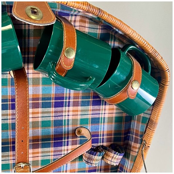 Picnickurv - grn m/krus