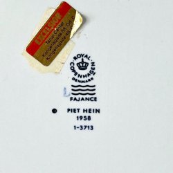 Royal Copenhagen platte - Piet Hein gruk flere designs