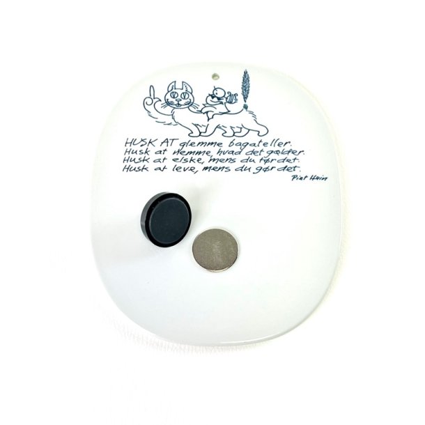 Royal Copenhagen - Piet Hein gruk, platte med magnet