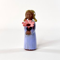 Goebel pigefigur - lysebl� H13