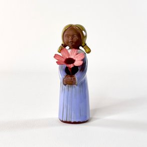 Goebel pigefigur - lysebl� H13