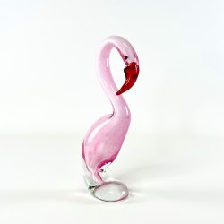 Glasfigur - flamingo H24,5 
