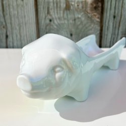 Plsegris - fransk, hvid 