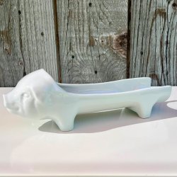 Plsegris - fransk, hvid 