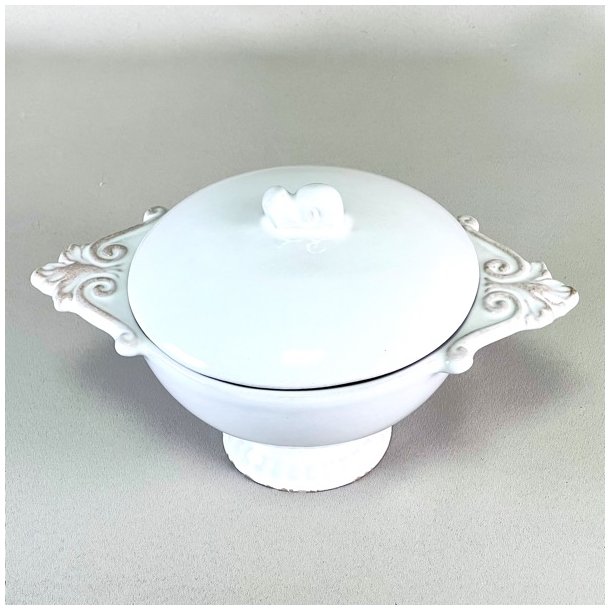 Sukkersk�l med l�g - fransk, hvid