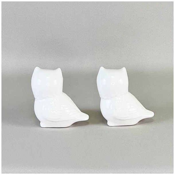 Lille uglepar i porceln  