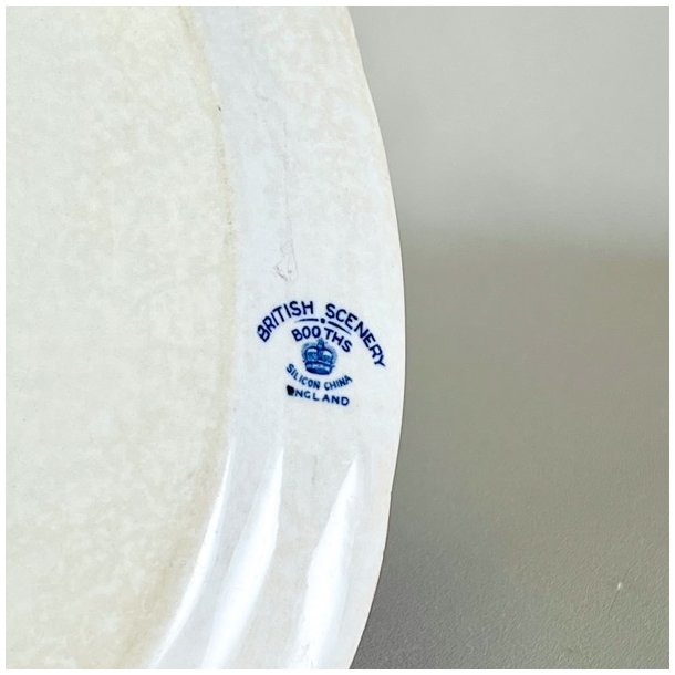 Serveringsfad lille - engelsk porceln, British Scenery