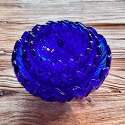 Glasskl - bl, presset glas 