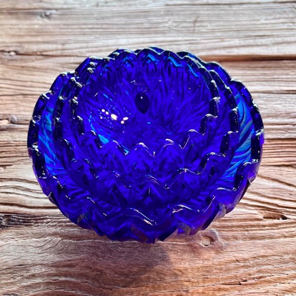 Glasskl - bl, presset glas 