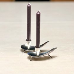 Propelstage C.F. Christiansen i slv til kertelys