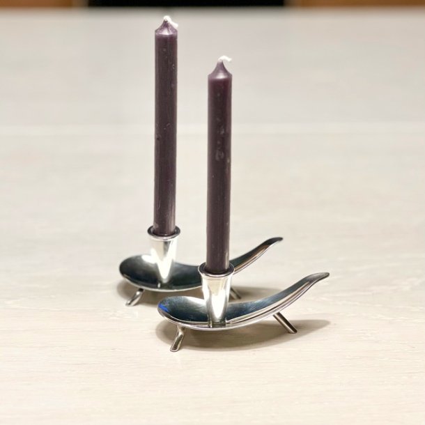 Propelstage C.F. Christiansen i slv til kertelys