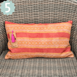 Sari vintage Kantha pude (30x50 cm) - forskellige designs