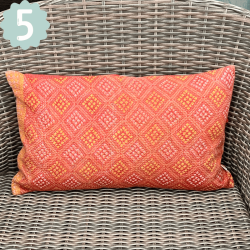 Sari vintage Kantha pude (30x50 cm) - forskellige designs