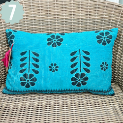 Sari vintage Kantha pude (30x50 cm) - forskellige designs