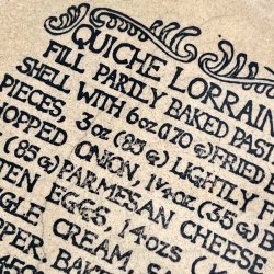 Quiche fad i stentj med opskrift