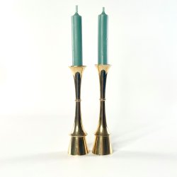 Lysestager (par) i messing, Quistgaard