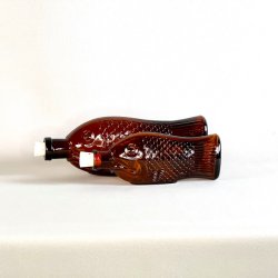 Flaske - fisk med korkprop, vintage 