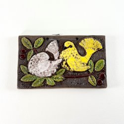 Relief - fugle, Bromma, 11x19 cm