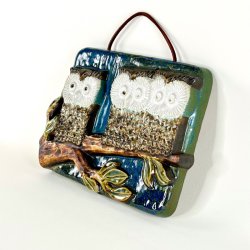 Relief - ugler , 20x27 cm