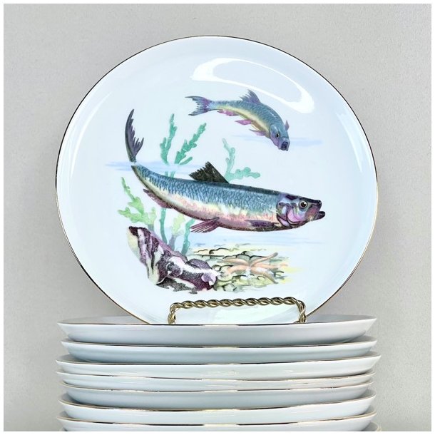 Fisketallerken - Colditz, med lille kant 