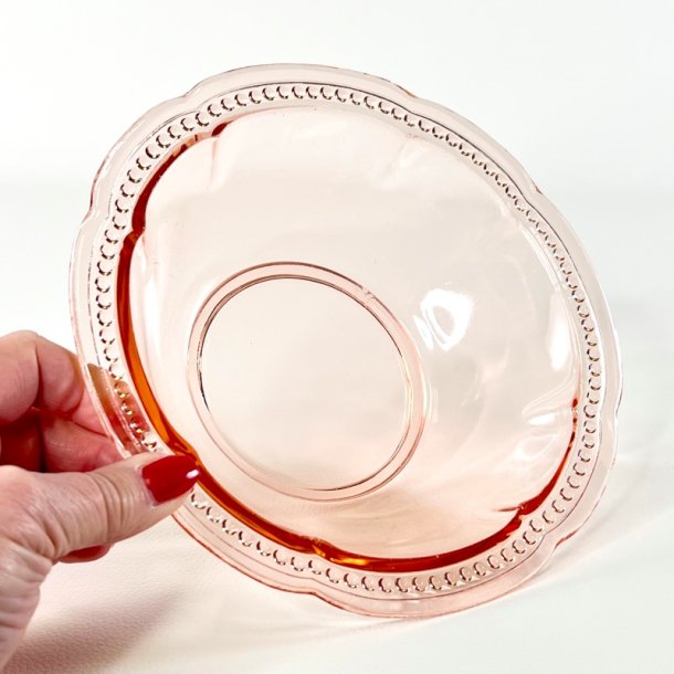 Glassk�l - lyser�d m/perlekant 