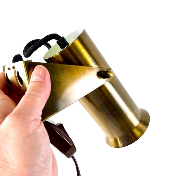 Lampe - v�gh�ngt messing lampe 