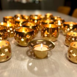 Messingstager til fyrfadslys - assorterede