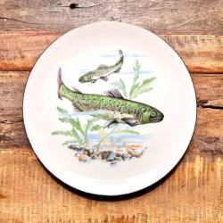 Fisketallerken - retro 