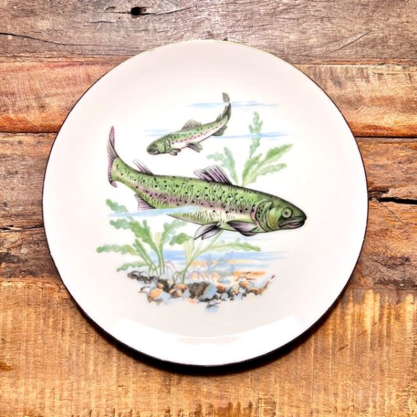 Fisketallerken - retro 