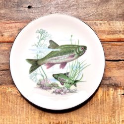 Fisketallerken - retro 