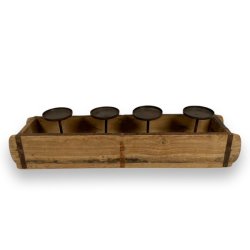 Murstensform med lysholder (Bloklys)