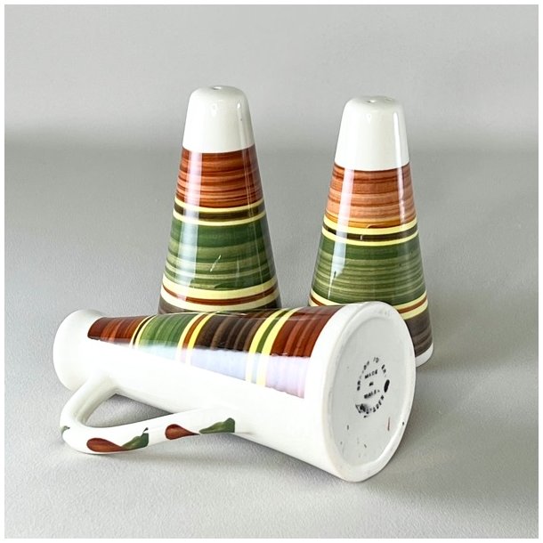 Salt, peber &amp; dressing st - Rhayader, Dragon Pottery 