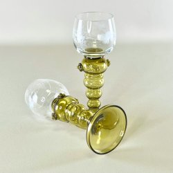 Rmerglas (st a' 4 stk/samlet) - hje, olivengrn fod 