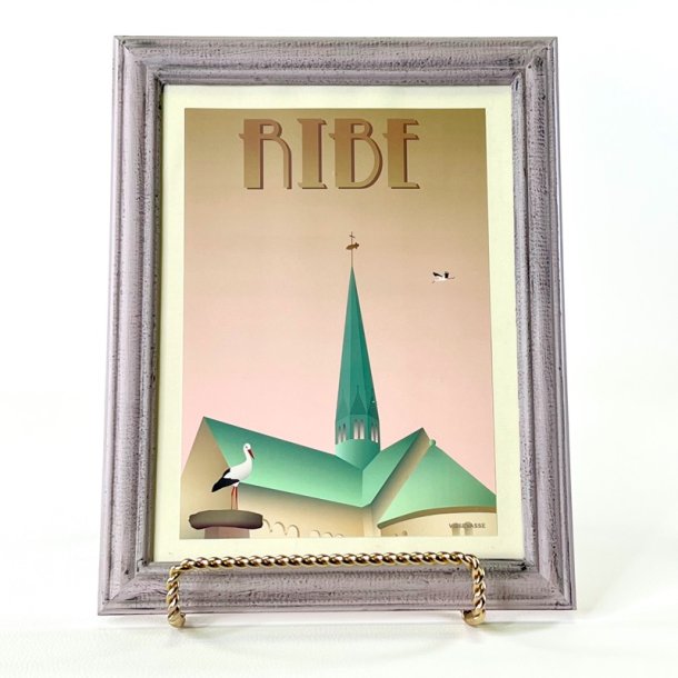 Plakat i ramme - Vissevasse 18x21 cm