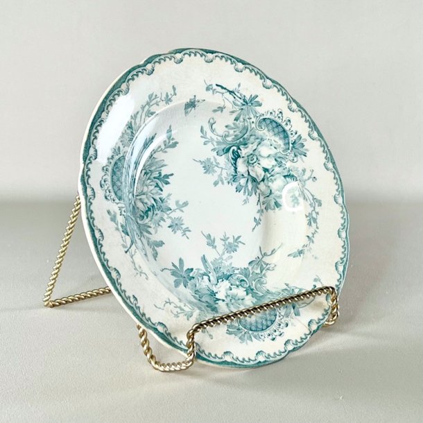 Dyb tallerken - vintage Anna R�rstrand gr�n