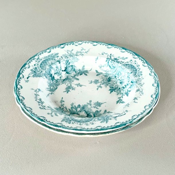 Dyb tallerken - vintage Anna R�rstrand gr�n